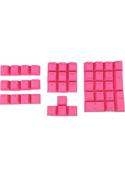 Dıy Dekoratif Pbt Keycap Kiraz Anahtarı Oyun Mekanik 42 Anahtar Kapakları Pembe (Yurt Dışından)