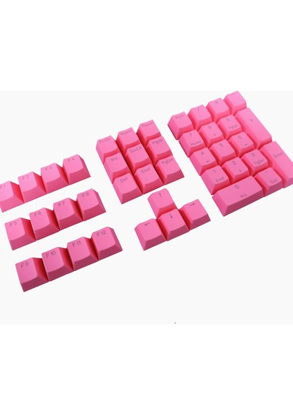 Dıy Dekoratif Pbt Keycap Kiraz Anahtarı Oyun Mekanik 42 Anahtar Kapakları Pembe (Yurt Dışından)