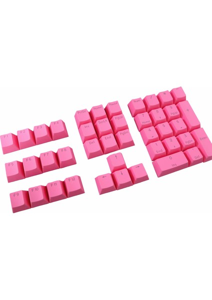 Dıy Dekoratif Pbt Keycap Kiraz Anahtarı Oyun Mekanik 42 Anahtar Kapakları Pembe (Yurt Dışından)