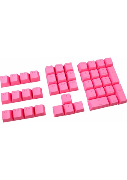 Dıy Dekoratif Pbt Keycap Kiraz Anahtarı Oyun Mekanik 42 Anahtar Kapakları Pembe (Yurt Dışından)