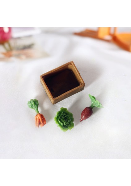 Dollhouse Tarım Araçları Dekorasyon Accs Çocuk Oyuncak Yaş 3+ Yıl 4 Pc Sebik Setik (Yurt Dışından)