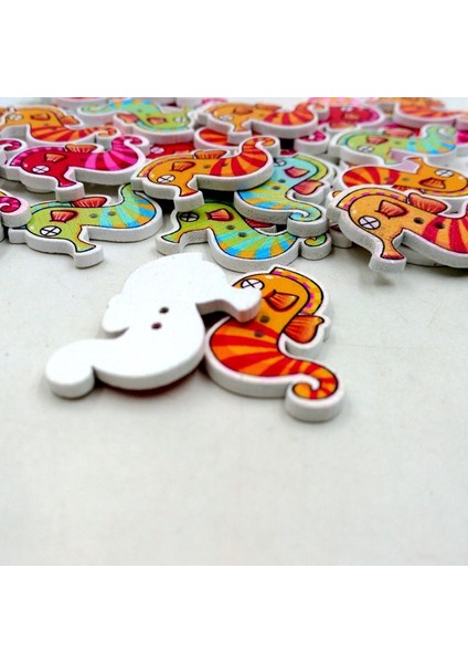 100 Ahşap Düğme Deniz Atı Hayvanları Süsleme El Sanatları Dikiş Kartları (Yurt Dışından) indirimleri