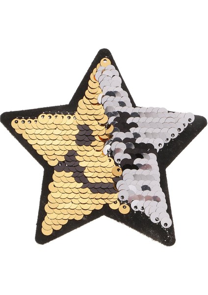Tersinir Pullar Demir Yama Nakış Yıldızı Aplike Dikiş Rozetleri 9X9CM (Yurt Dışından)