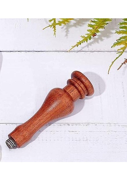 Ahşap Mum Mühürü Sapı Gül Ağacı G4 Özel Tasarım M8 Dişli