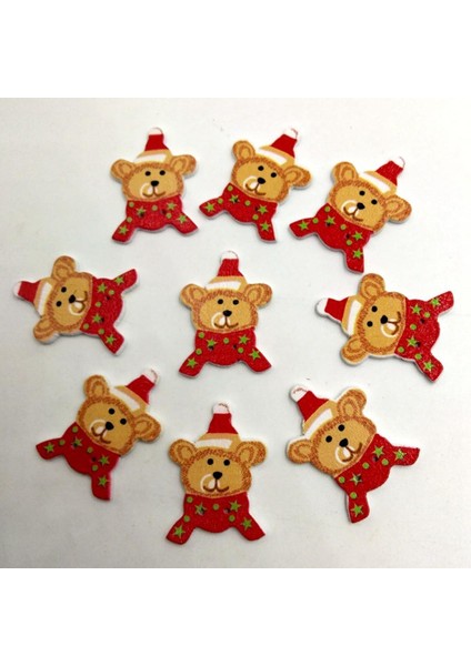 100 Adet Delik Ahşap Düğmeler Noel Ayı Düğmeleri Dikiş (Yurt Dışından) fırsatları