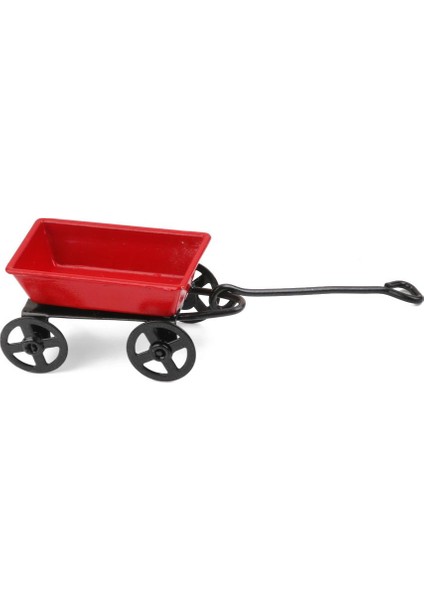 1:12 Ölçekli Dollhouse Minyatür Vintage Metal Sepet Bahçe Çekme Cart Koleksiyonlu Zanaat Aksesuarları (Yurt Dışından)