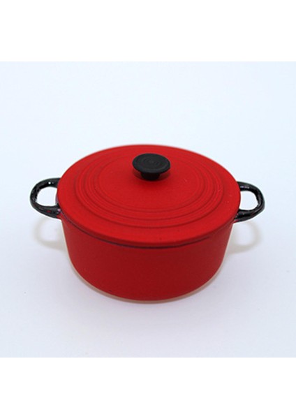 Dollhouse Minyatür /masaüstü Yemek Odası Dekor Kırmızı Için 12 Çorba Tenceresi (Yurt Dışından) fırsatları