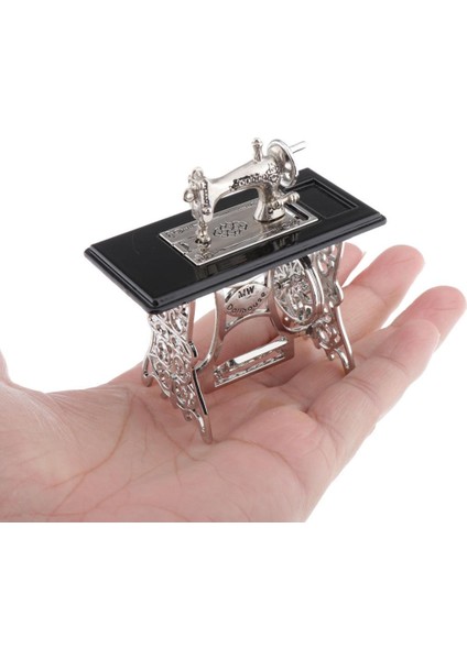 1/12 Ölçekli Dollhouse Minyatür Vintage Style Dikiş Makinesi Dekoratif (Yurt Dışından) indirimleri