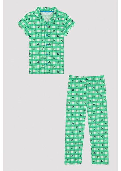 Erkek Çocuk Dino Pijama Takımı