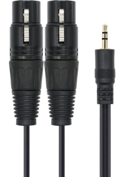 3.5mm Mini Stereo Trs Çift Xlr Yama Kablosu (Yurt Dışından)