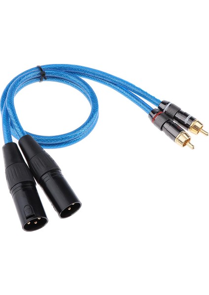 2 Xlr Erkek - 2 Rca Erkek Hifi Ses Yaması (Yurt Dışından)