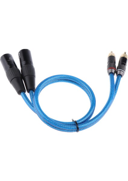 2 Xlr Erkek - 2 Rca Erkek Hifi Ses Yaması (Yurt Dışından)