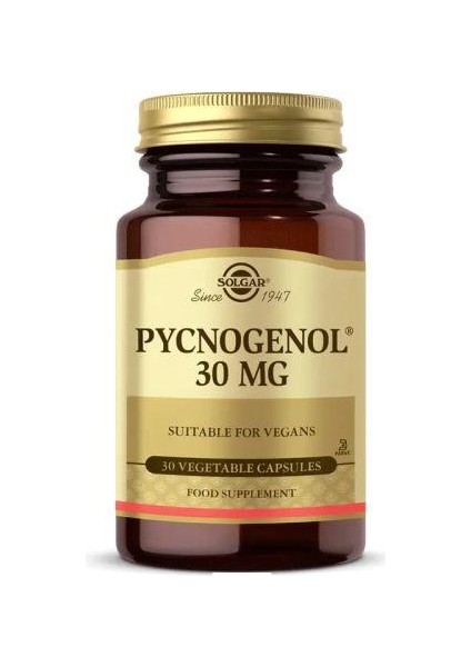 Pycnogenol 30 Mg 30 Kapsül