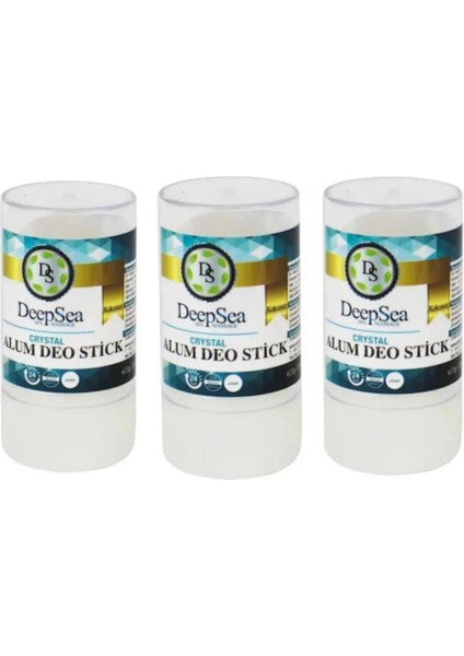 Kristal Doğal Tuz Içeren Alum Deo Stick x 3 Adet 60 gr