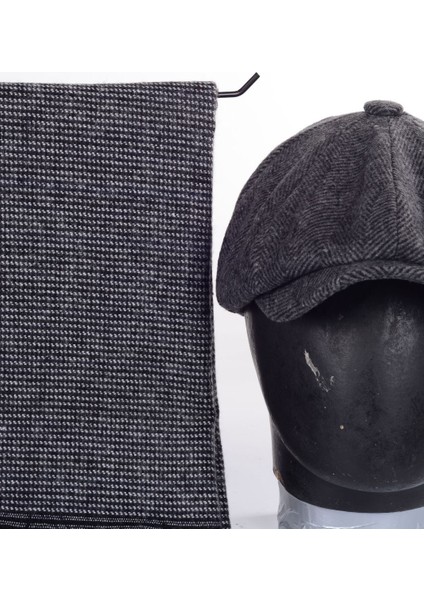 David Beckham Model Peaky Blinders Balıksırtı Kışlık Kasket Şapka Atkı Hediyeli Kombin modelleri