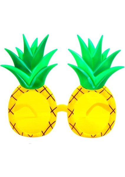 Ananas Şeklinde Parti Gözlüğü Sarı Renk Hawaii Gözlük