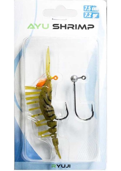 Ayu Shrimp 7.5 cm 7.2 gr Silikon Karides Yem