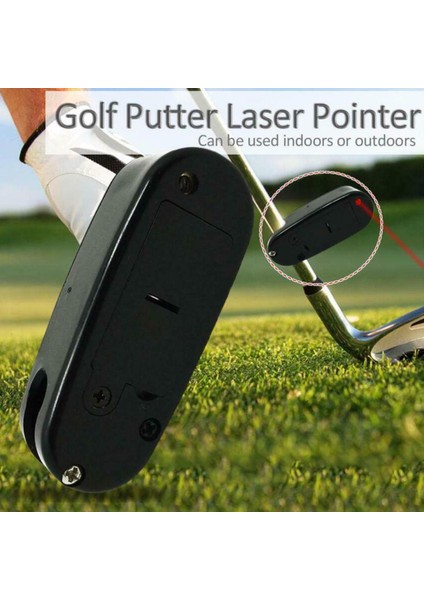 Golf Putter Pointer, Taşınabilir Golf Yapma Eğitim Yardımı Ir Düzeltici Uygulama Aracı Kulüplere Uygun (Yurt Dışından)