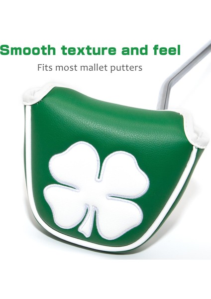 Dayanıklı Golf Mallet Putter Kapağı Pu Deri Kulüp Baş Kapak Kol Koruyucu (Yurt Dışından) modelleri