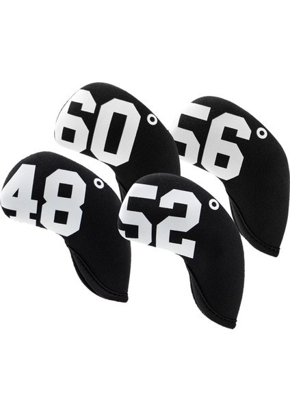 4x Golf Demir Headcover Anti-Slip Neopren Kafa Kapağı Kama Koruyucu Sarma (Yurt Dışından)