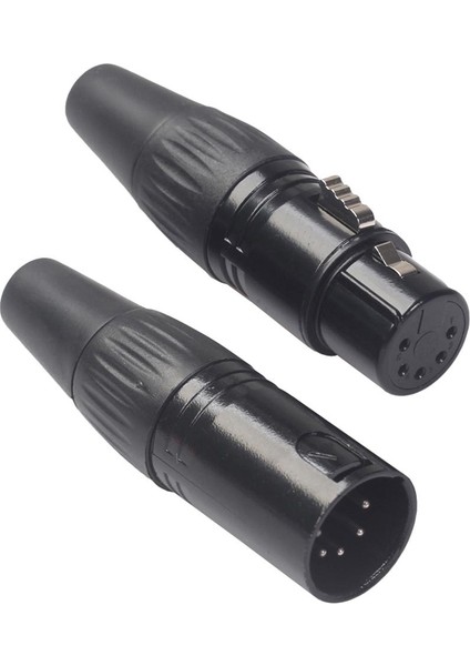 2 Çinko Alaşım 5 Pinli Video Rca Adaptör Fiş Mikrofon Konnektörü Seti (Yurt Dışından)