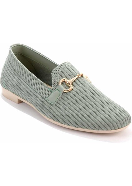 Su Yeşili Triko Kadın Loafer Ayakkabı K0132030208210 modelleri