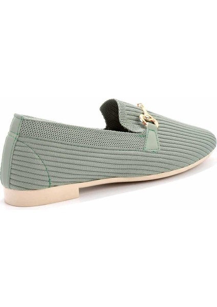 Su Yeşili Triko Kadın Loafer Ayakkabı K0132030208210 fırsatları