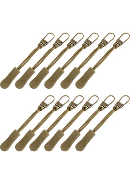 12 Adet Fermuar Seyahat Kasaları Için Dayanıklı Kordon Uzantısı El Çantaları Bronz (Yurt Dışından) fiyatları