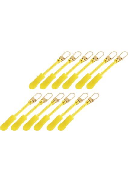 12 Adet Fermuar, Seyahat Vakaları Için Dayanıklı Kordon Uzantısı Çeker El Çantaları Altın (Yurt Dışından)