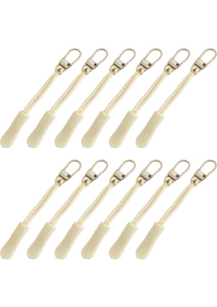 12 Adet Fermuar Çeker Kablo Uzantısı Metal Fermuar Sekmesi Beyaz Altın (Yurt Dışından) fiyatları