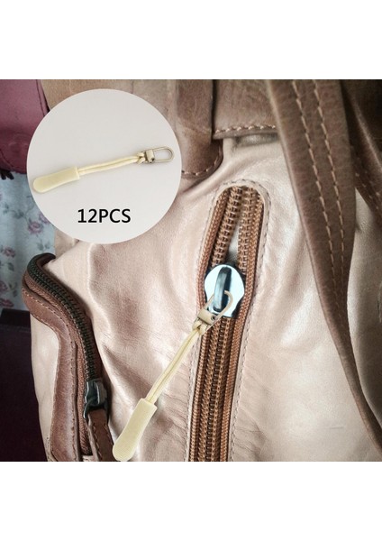 12 Adet Fermuar Çeker Kablo Uzantısı Metal Fermuar Sekmesi Beyaz Altın (Yurt Dışından) indirimleri