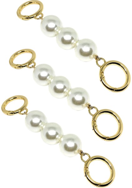 3x Torba Kayış Genişletici Diy Yapay Inci Zincir Kayış Debriyaj Torbası Dekorasyon Altın (Yurt Dışından)