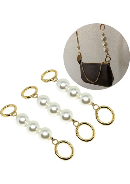 3x Torba Kayış Genişletici Diy Yapay Inci Zincir Kayış Debriyaj Torbası Dekorasyon Altın (Yurt Dışından) modelleri