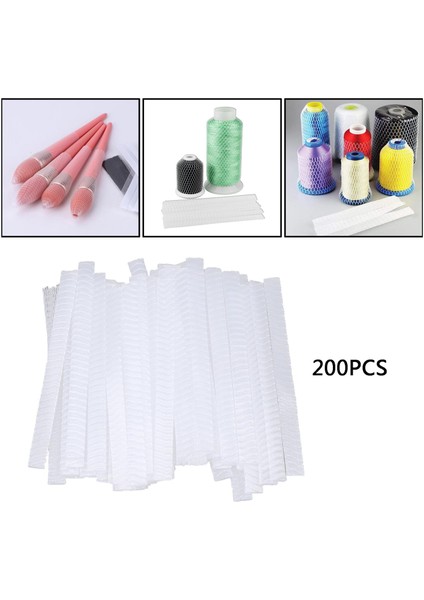 200PCS Net Örtü Örgü Kılıf Fırçası Manşon Makyaj Fırçaları Koruyucular Koruyucu 12X1CM (Yurt Dışından) modelleri