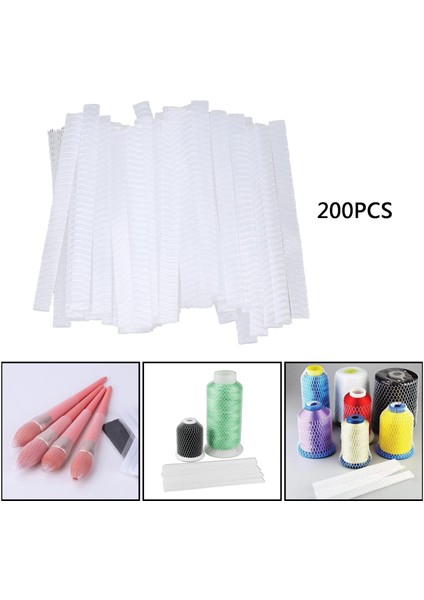 200PCS Net Örtü Örgü Kılıf Fırçası Manşon Makyaj Fırçaları Koruyucular Koruyucu 12X1CM (Yurt Dışından) indirimleri