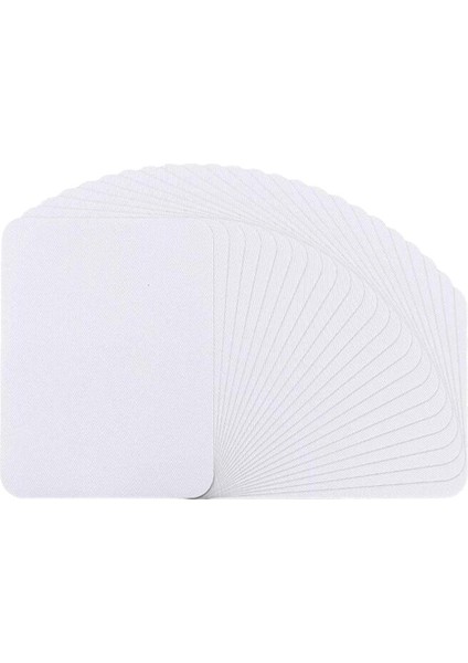 Ceket Ceket Dirsek Çıkartmaları Onarım 4.9x3.7 '' 26PCS Beyaz (Yurt Dışından)