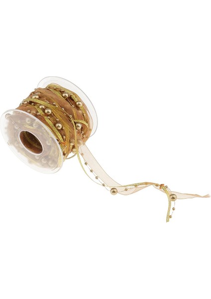10M Dıy Aplike Mesh Boncuklu Dantel Trim Bant 20 mm Altın (Yurt Dışından)
