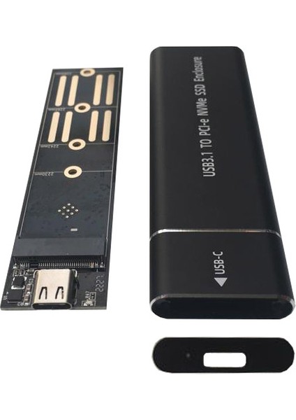 Usb 3.1 type c to PCI-e m.2 NVME SSD harici taşınabilir kutu