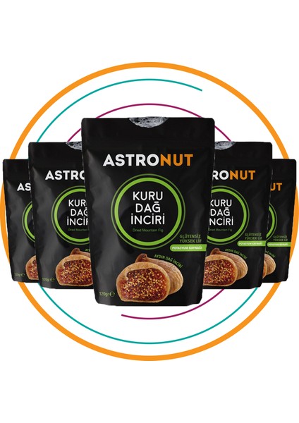 Astronut Kuru Süzme Dağ İnciri 120 Gr (5 Adet)