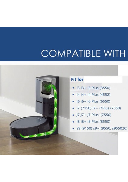 I7 I7+ E5 E6 Robotik Vakum Aksesuarları Için Uyumlu Yedek Parçalar Toz Torbası (Yurt Dışından)