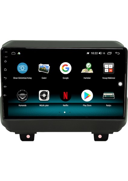 Jeep Rubicon Android 10 Carplay Özellikli Navigasyon Multimedya Ekran 2gb Ram + 32GB HDD