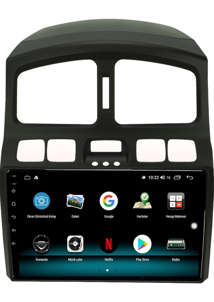 Kia Sportage Android 10 Carplay Özellikli Navigasyon Multimedya Ekran 2gb Ram + 32GB HDD