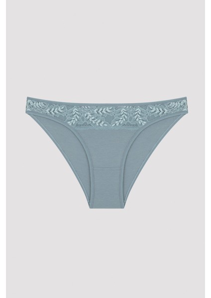 Mavi Haze Dantel Detaylı 3lü Slip Külot fiyatları