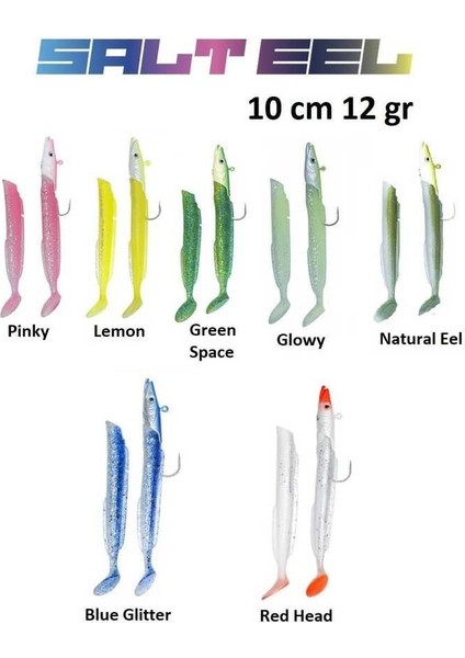 Salt Eel 10 cm 12 gr Silikon Yem - 2+1 Combo