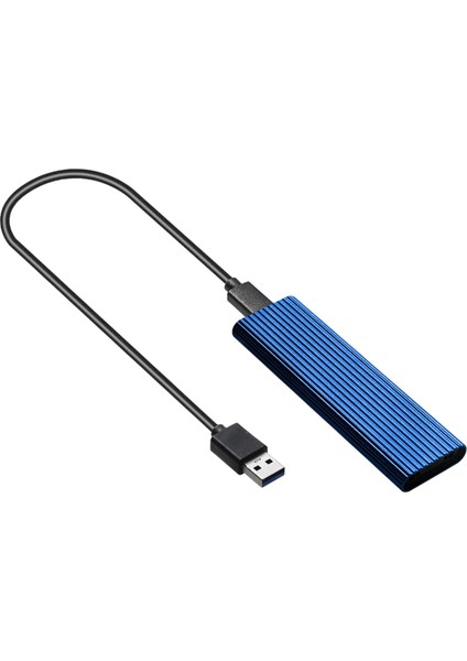 M.2 - Usb 3.0 Harici Alüminyum Muhafaza Kılıfı + Mavi (Yurt Dışından)