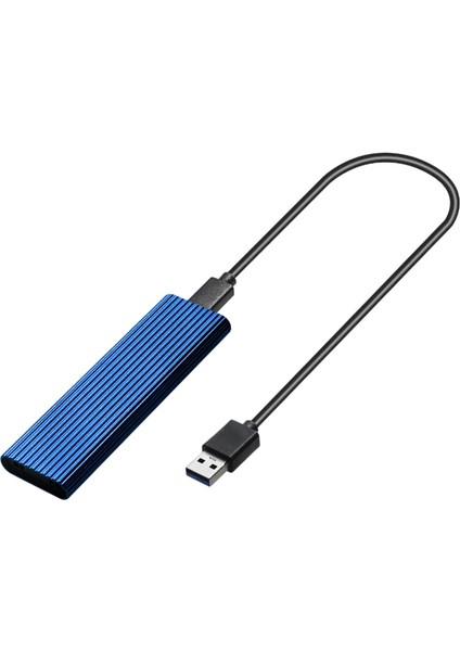 M.2 - Usb 3.0 Harici Alüminyum Muhafaza Kılıfı + Mavi (Yurt Dışından)