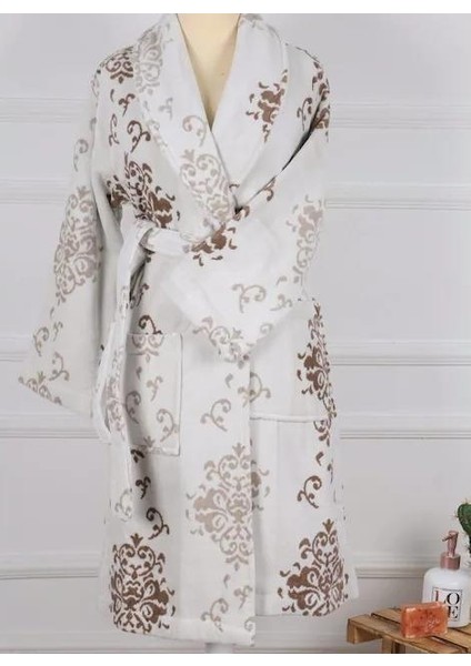 Emily Şalyaka Kadife Bornoz L Beden Kahve