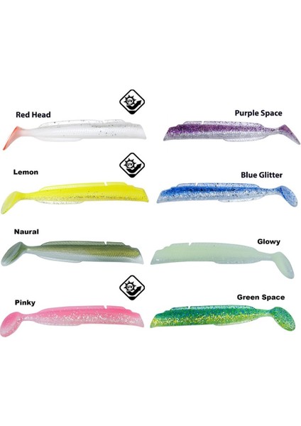 Salt Eel Body 10CM X3 Silikon Yem Gövde