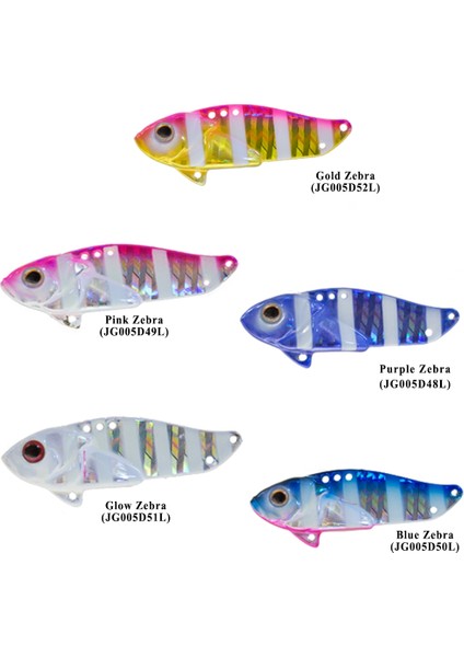JG-005 D Cyber Vibe Zebra Color 5,5cm 17GR Jig
