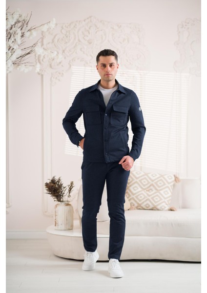 Regular Fit Çıt Çıt Kapamalı Likralı Eşofman Takımı